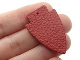 4 37mm Mixed Color Leather Arrowhead Pendants Jewelry Making Beading Supplies Focal Beads Drop Beads