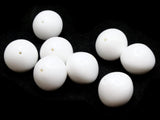 8 22 Large Beads White Lucite Beads Vintage Lucite Beads Old New Stock Beads Puffed Beads Saucer Beads Chunky Beads Smileyboy