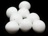 8 22 Large Beads White Lucite Beads Vintage Lucite Beads Old New Stock Beads Puffed Beads Saucer Beads Chunky Beads Smileyboy
