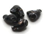 Porcelain Black Bird Beads Song Bird Beads Porcelain Glass Beads Loose Animal Beads Miniature Wildlife Beads Jewelry Making Beading Supplies