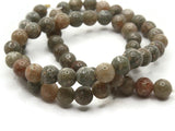 63 7mm Brown and Green Gemstone Beads Round Stone Beads to String Spacer Beads Jewelry Making Beading Supplies Smileyboy