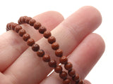 94 4mm Reddish Brown Gemstone Beads Round Stone Beads to String Spacer Beads Jewelry Making Beading Supplies