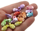 50 15mm Mixed Colors Fish Plastic Beads Loose Miniature Animal Beads Jewelry Making Beading Supplies Acrylic Ocean Beads to String