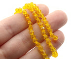 95 4mm Orange Beads Glass Bicone Beads Faceted Beads Spacer Beads Small Beads Jewelry Making Beading Supplies Bead Strand
