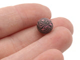 10 10mm Pink and Black Striped Beads Polymer Clay Multi-Color Round Beads Ball Beads Animal Print Beads Jewelry Making Beading Supplies