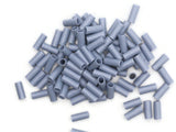 100 13mm Light Blue Tube Beads Plastic Straw Beads Jewelry Making Beading Supplies Loose Beads Smileyboy