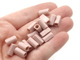 100 11mm Mauve Pink Tube Beads Anti-Roll Plastic Beads Jewelry Making Beading Supplies Loose Beads Smileyboy