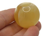 4 28mm Yellow & White Swirl Large Hole Round Beads Acrylic Round Beads Plastic Ball Beads Jewelry Making Beading Supplies Chunky Loose Beads