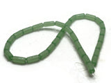 10mm Tube Beads Light Green Glass Beads Jewelry Making Beading Supplies Bead Strand