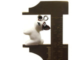 2 22mm White Dog Charms Resin Puppy Charms Animal Pendants Miniature Cute Charms Jewelry Making Beading Supplies kitsch charms Smileyboy