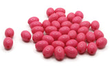 40 12mm Pink Plastic Beads Oval Beads Jewelry Making Beading Supplies