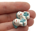 Blue Baby Porcelain Beads Porcelain Glass Beads Loose Miniature Person Beads Jewelry Making Beading Supplies
