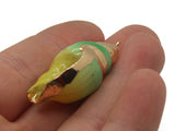 Green and Yellow Spiral Seashell Bead Large Pendant Beach Charm Shell Charm Jewelry Making Beading Supplies