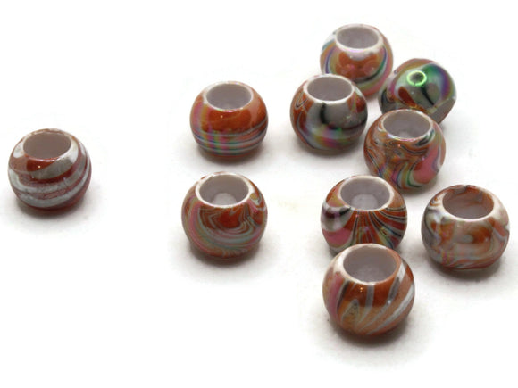 1Pc 30mm Handmade Ceramic Macrame Beads Large Hole, Extra Large Marble –  Ceramica Ana Rafael
