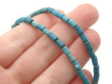 70 5mm Turquoise Blue Tube Gemstone Beads Dyed Beads Synthetic Turquoise Stone Beads Jewelry Making Beading Supplies