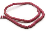 135 4mm Pink Tube Gemstone Beads Dyed Beads Synthetic Turquoise Stone Beads Jewelry Making Beading Supplies