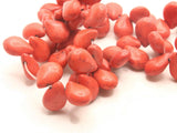 68 14mm Red Synthetic Turquoise Briolette Beads Gemstone Beads Dyed Beads Red Teardrop Beads Jewelry Making Beading Supplies
