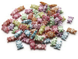 80 13mm Mixed Colors Teeny Tiny Bunny Rabbit Plastic Beads Loose Miniature Animal Beads to String Jewelry Making Beading Supplies
