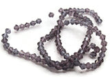 95 4mm Dark Purple Beads Glass Bicone Beads Faceted Beads Spacer Beads Small Beads Jewelry Making Beading Supplies Bead Strand