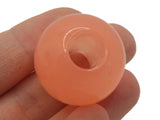 4 28mm Pink Large Hole Round Beads Acrylic Round Beads Plastic Ball Beads Jewelry Making Beading Supplies Chunky Loose Beads