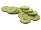 10 22mm Green Buttons Flat Round Plastic Four Hole Buttons Jewelry Making Beading Supplies Sewing Notions