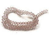 93 4mm Glass Bicones Pink Beads Full Strand Jewelry Making Beading Supplies Bead Strand Loose Beads to String