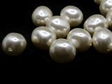 20 14mm Rounded Rectangle Pearl Beads Vintage Cultura Pearls Made in Japan Faux Plastic Pearl Jewelry Making Beads for Stringing