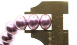 90 12mm Purple Glass Pearl Beads Faux Pearls Jewelry Making Beading Supplies Rondelle Beads Saucer Beads Small Pearl Spacer Beads